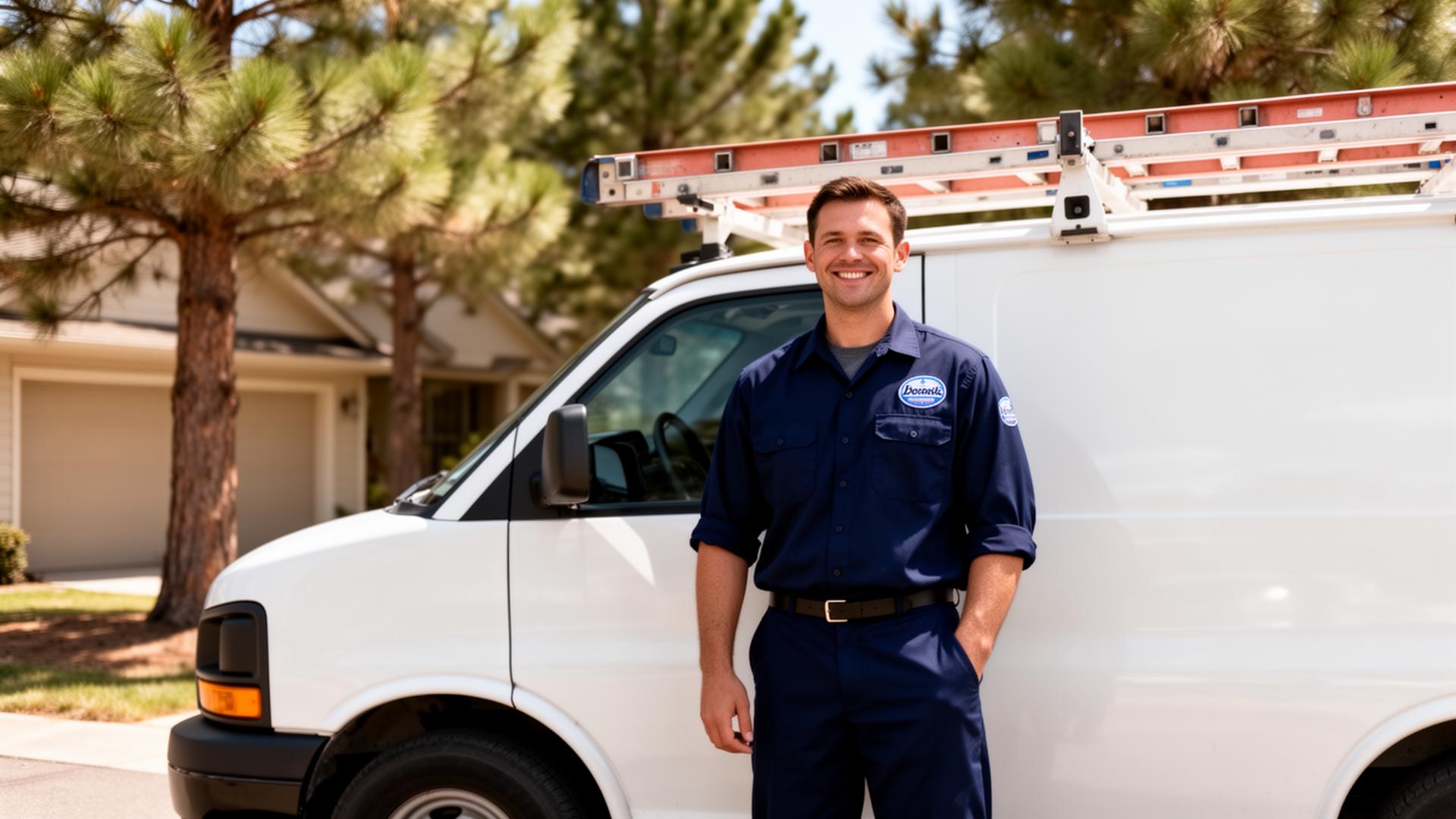 Sierra Flow plumber arriving at a Roseville home